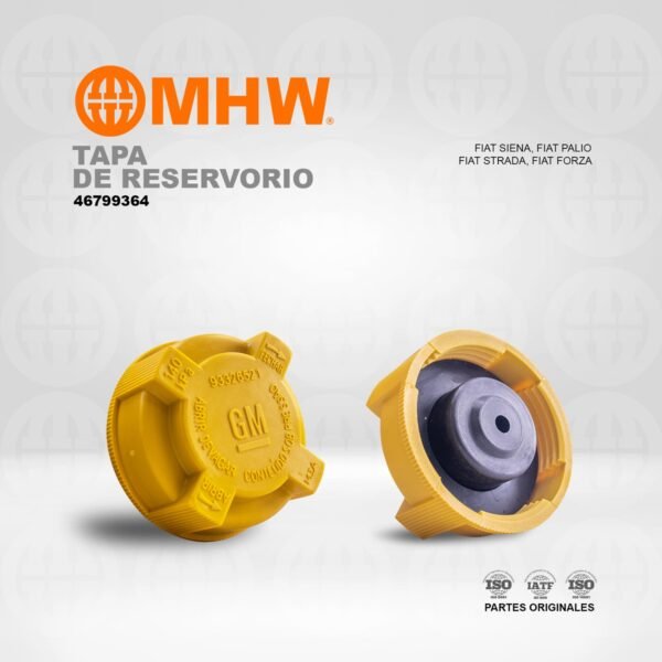 TAPA DE RESERVORIO CHEVROLET AVEO/ OPTRA/ CORSA/ SPARK/ FIAT SIENA/ PALIO/ STRADA/ FORZA MHW