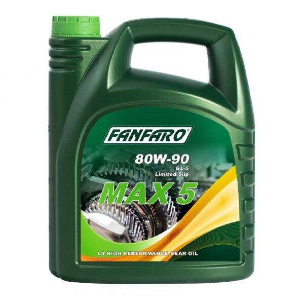 ACEITE DE CAJA SINCRONICA MINERAL FANFARO MAX 5 SAE 80W-90 API GL-5 (ENVASE DE 4 LITROS) FANFARO