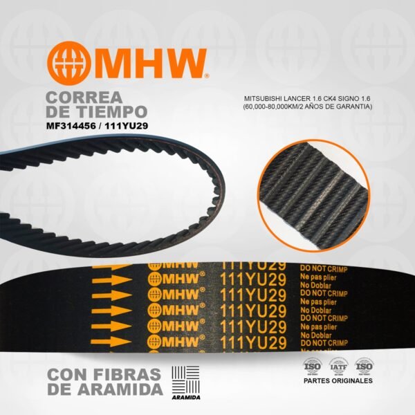CORREA DE TIEMPO/ MITSUBISHI LANCER 1.6 CK4 SIGNO 1.6/ MHW