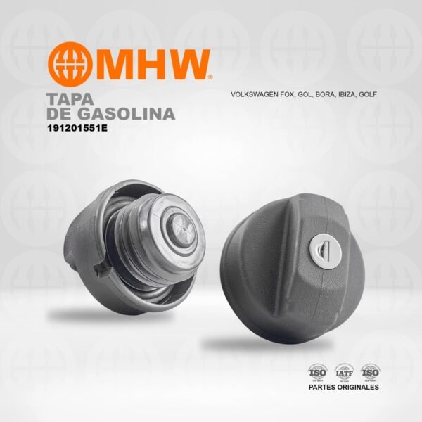 TAPA DE GASOLINA VOLKSWAGEN FOX, GOL, BORA, IBIZA, GOLF MHW