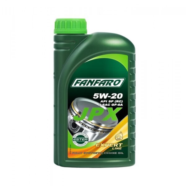 ACEITE SINTETICO PARA MOTORES DE GASOLINA FANFARO JPX SAE 5W-20 API SP (RC)  1 LITRO 